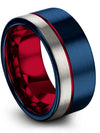 Amazing Anniversary Band for Woman Dainty Rings Her and Wife Blue Bands Thank - Charming Jewelers