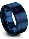 Personalized Promise Band for Womans Tungsten Band Polished Cute Couple Bands - Charming Jewelers