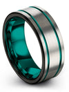 Unique Wedding Band Sets 8mm Tungsten Carbide Ring Plain Band Ring Engagement - Charming Jewelers