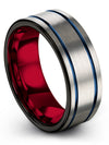 Matching Him and Girlfriend Wedding Bands Tungsten Matching Band for Couples - Charming Jewelers