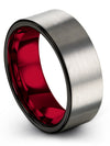 Wedding Anniversary Bands for Wife Tungsten Woman Rings Simple Promise Ring - Charming Jewelers