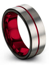 Matching Wedding Bands for Her and His Tungsten Rings for Guy Grooved Couples - Charming Jewelers