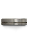 Tungsten Wedding Bands Grey and Gunmetal Tungsten Ring Flat Grey Unique Band - Charming Jewelers
