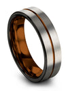 Mens Bling Band Tungsten Couples Wedding Band Promise Bands for Her Small - Charming Jewelers