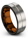 Brushed Grey Men Wedding Bands Special Edition Tungsten Band Engagement Woman&#39;s - Charming Jewelers