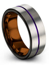 Wedding Engagement Guy Rings Set Tungsten Rings for Guys Grey Rings Sets - Charming Jewelers