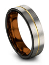 Anniversary Band Set Mens Engagement Woman Band Tungsten Carbide Alternative - Charming Jewelers