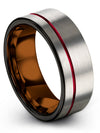 8mm Wedding Ring Ladies Woman Rings Tungsten 8mm Groove