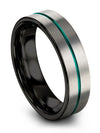 Girlfriend and Fiance Wedding Ring Bands Tungsten Matte Cute His and His - Charming Jewelers