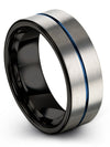 Muslim Promise Rings Sets for Husband and Wife Tungsten Carbide 8mm Ring - Charming Jewelers