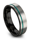 Woman Grey Wedding Rings Engravable Tungsten Engagement Male Bands Jewelry - Charming Jewelers