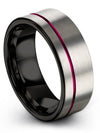 Grey Rings for Weddings Wedding Rings for Men Tungsten Love Promise Bands - Charming Jewelers