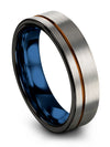 Wedding Ring Set for Guys Tungsten Ring Wedding Rings Modern Grey Band - Charming Jewelers