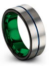 Grey Jewelry for Male Wedding Tungsten Ladies Grey Metal Rings for Guys Gifts - Charming Jewelers