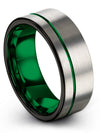 Grey Wedding Band Sets for Womans Tungsten Bands Set Grey Rings for Me Marriage - Charming Jewelers