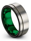 Wedding Engagement Ladies Band Tungsten Rings for Couples Minimalist Promise - Charming Jewelers