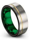 Grey Wedding Set for Guys Exclusive Tungsten Ring Grey Rings Present for Grey - Charming Jewelers