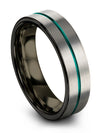 Wedding Ring Sets Boyfriend Tungsten Carbide Ring for Male Grey 6mm Couple - Charming Jewelers