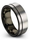 Wedding and Engagement Woman&#39;s Rings Sets 8mm Male Tungsten Bands Boyfriend - Charming Jewelers