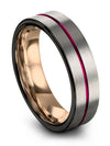 Wedding Bands Couples Engraved Tungsten Plain Band Ring for Female Wife - Charming Jewelers