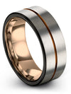 Ring Wedding Band Guys Tungsten Engagement Rings for Womans Engraved Couple - Charming Jewelers