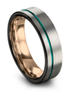 Grey Promise Ring 6mm Tungsten Bands for Male Carbide Grey for My King Unique - Charming Jewelers