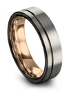 6mm Wedding Ring for Lady Tungsten 6mm Rings for Woman Grey Memory Ring Perfect - Charming Jewelers