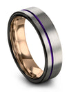 Wedding Rings Sets for Lady Grey Fancy Tungsten Rings Mid Finger Rings His - Charming Jewelers