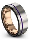Male Wedding Bands USA Womans Engagement Men Bands Tungsten 8mm Third Bands Set - Charming Jewelers