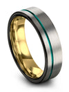 Engraved Wedding Band Grey Tungsten Bands Ladies Promise Jewelry for Couples - Charming Jewelers