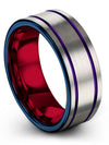 Wedding Ring Sets for Girlfriend and Boyfriend Tungsten Bands Boyfriend and His - Charming Jewelers