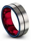Weddings Band for Guys Tungsten Bands Band Set Boyfriend and His Rings Set - Charming Jewelers
