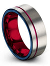 Her and His Anniversary Band Sets Tungsten Band for Men&#39;s Carbide Cute Couple - Charming Jewelers