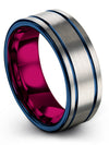 Tungsten Bands for Mens Promise Rings Nice Tungsten Rings Male Grey Promise - Charming Jewelers