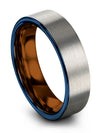 Wedding Band Set Her and Boyfriend Guy Tungsten Ring 6mm Cute Couple Rings - Charming Jewelers