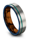 Guy Wedding Ring Two Tone Tungsten Carbide Rings for Guys Engraved Couple Ring - Charming Jewelers