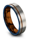 Matte Grey Copper Woman&#39;s Wedding Band One of a Kind Wedding Band Mens Unique - Charming Jewelers