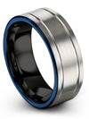 Grey and Grey Wedding Rings for Lady Grey Tungsten Bands Promise Engagement - Charming Jewelers