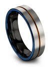 Wedding Grey Ring Sets for His and Her Tungsten Matching Band for Couples - Charming Jewelers