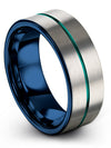 Wedding Band Boyfriend Engravable Tungsten Ring for Man Carbide Ring Unique - Charming Jewelers
