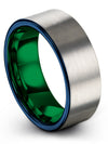 Guys Wedding Ring Sets Tungsten Rings for Scratch Resistant Grey Ring Sets - Charming Jewelers