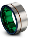 Tungsten Wedding Band Rings Matching Wedding Band for Couples Tungsten 10mm - Charming Jewelers