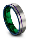 Wedding Anniversary Band for Guy Only Guy Bands with Tungsten Minimalist Ring - Charming Jewelers