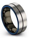 Grey Plated Wedding Band Set Tungsten Ring Woman Jewelry for Men Engagement Men - Charming Jewelers