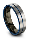 Tungsten Grey Promise Rings Wedding Bands Set for Her and Fiance Tungsten - Charming Jewelers