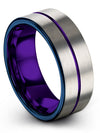Tungsten Husband and His Wedding Rings Sets Tungsten Bands for Ladies Custom - Charming Jewelers
