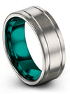 Wedding Ring for Male Flat Cut Tungsten Rings for Woman&#39;s Islamic Primise Ring - Charming Jewelers