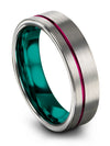 Matching Wedding Bands Tungsten Wedding Ring Men&#39;s Grey Minimalist Jewelry - Charming Jewelers