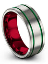Men&#39;s Valentines Day Tungsten Wedding Band for Wife Rings Promise Ring Promise - Charming Jewelers