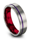Husband and Husband Wedding Band Tungsten Wedding Ring for Woman&#39;s Grey Man - Charming Jewelers